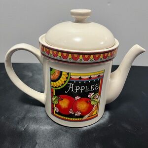 Colorful Apple Design Teapot